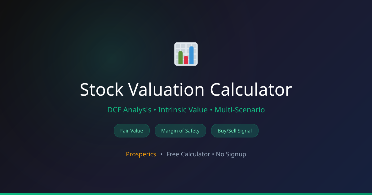 Free Stock Calculator - DCF Analysis & Valuation